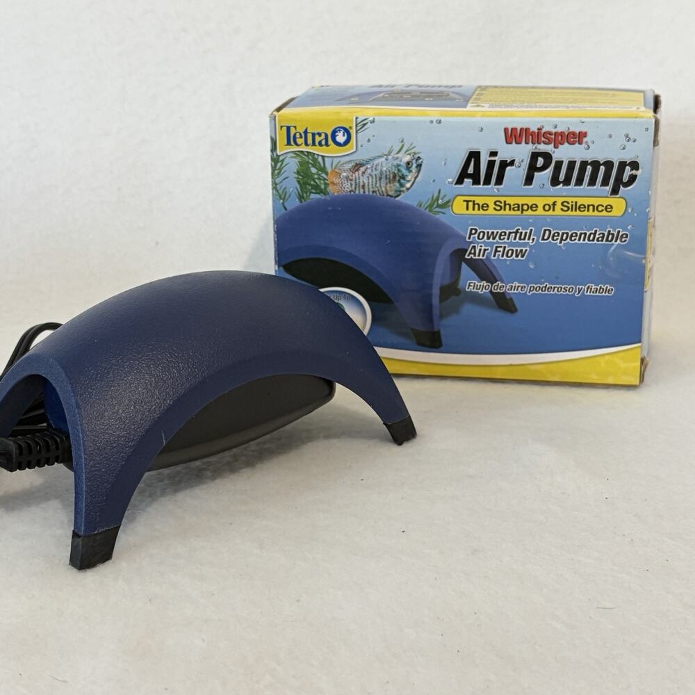 Tetra Whisper 10 Gallon Aquarium Air Pump 77851-900 Quiet Fish Tank Aerator NEW
